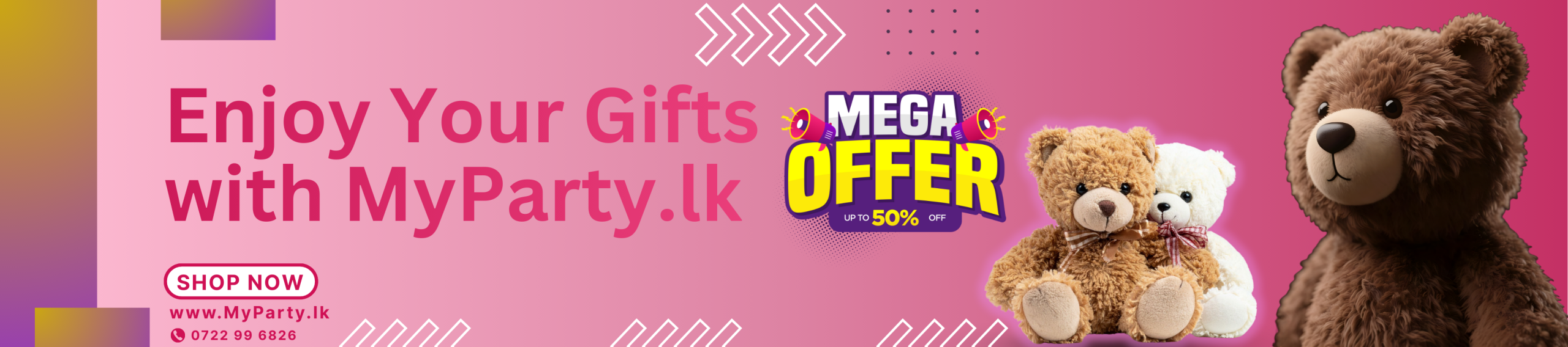 MYPARTY.LK Teddy store - Mizzee Gifts Offer